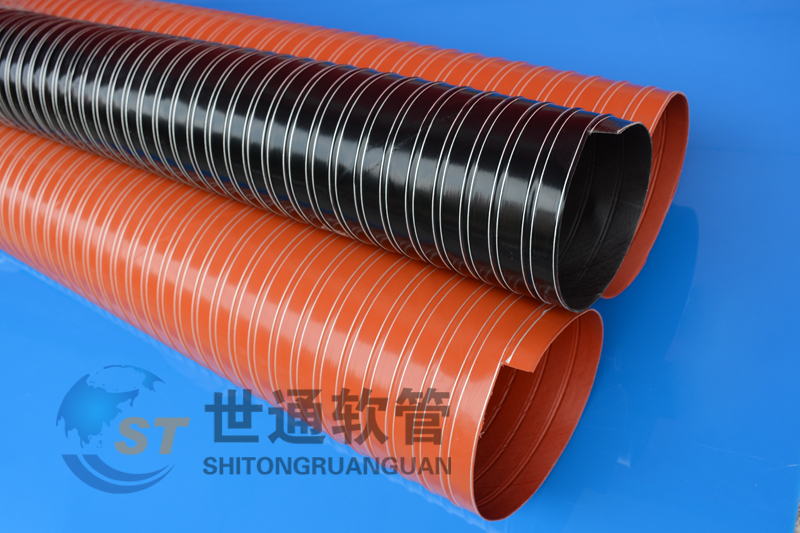 ST00385-300℃軟管,耐高溫軟管，耐高溫熱風管,紅色矽膠風管
